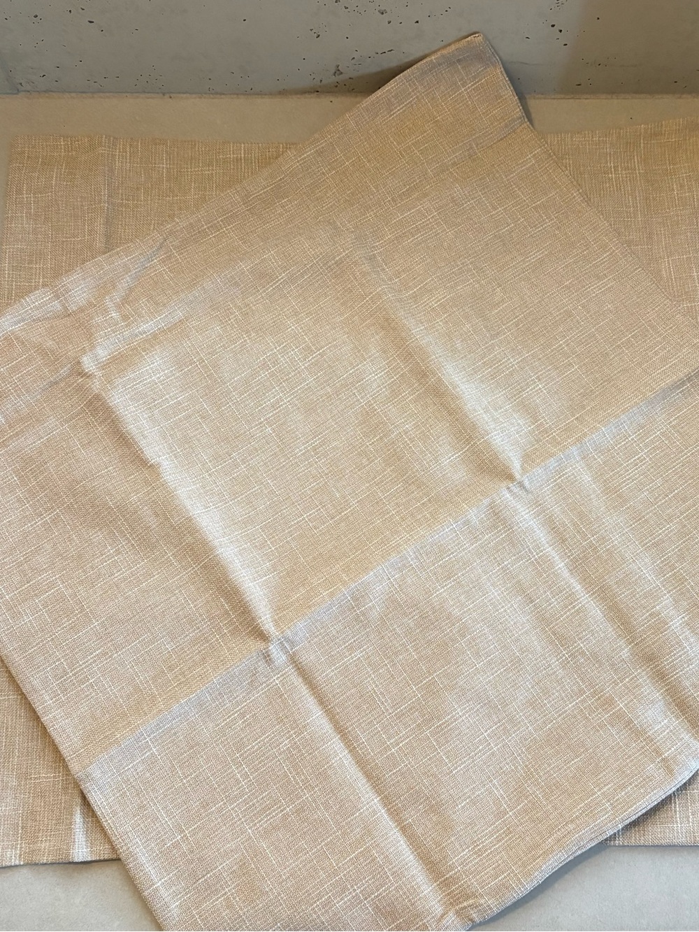 Neutral Beige Decorative Pillow Cover - Soft Textured Home Accent
